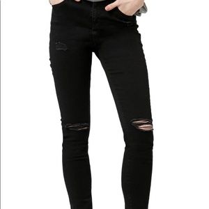 Topshop Jaime High-Rise Black Skinny Jeans